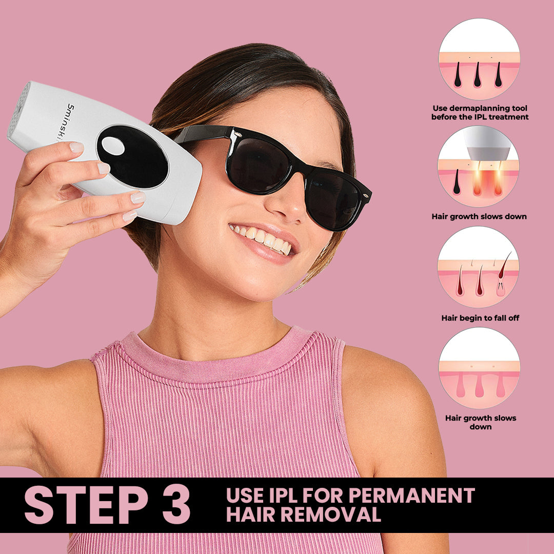 5MINSKIN AT-HOME LASER HAIR REMOVAL HANDSET - 72% OFF CHRISTMAS SALE + 4 FREE GIFTS (WORTH $290)