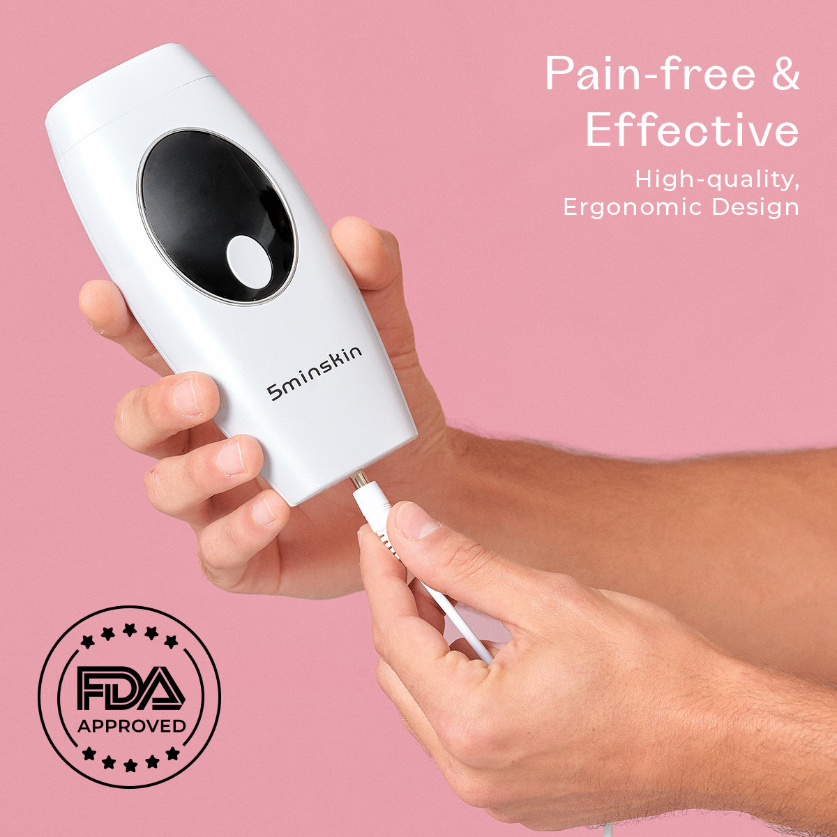 5MINSKIN AT-HOME LASER HAIR REMOVAL HANDSET - 50% OFF CHRISTMAS SALE