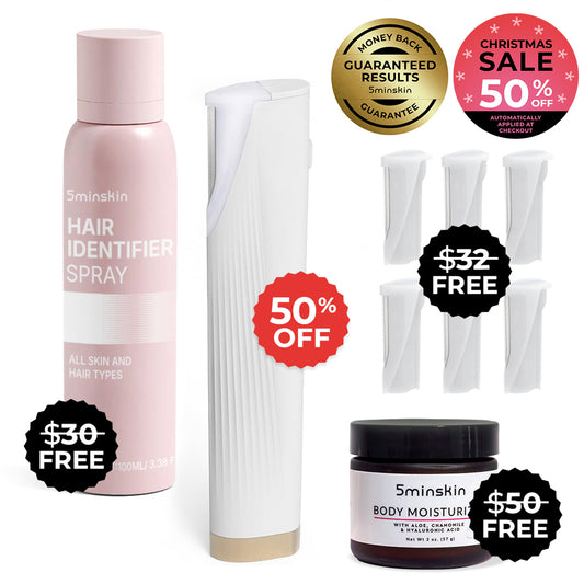 5MINSKIN ELECTRIC DERMAPLANING TOOL - 50% OFF CYBER MONDAY SALE + 2 FREE GIFTS (WORTH $126)
